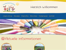 Tablet Screenshot of grundschule-pinzberg.de